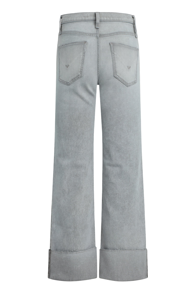 Rosie High-Rise Wide Leg Jean With Cuff