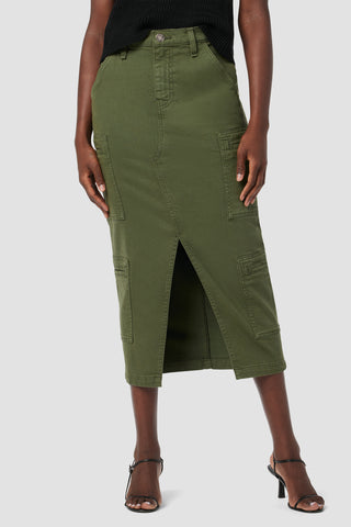 Reconstructed Skirt w/ Cargo Welt Pockets | Premium Italian Fabric