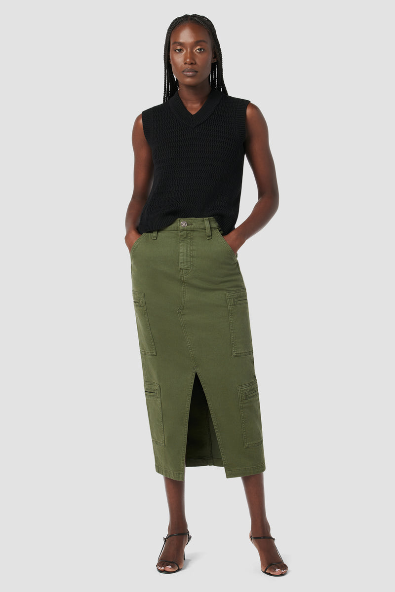 Reconstructed Skirt w/ Cargo Welt Pockets