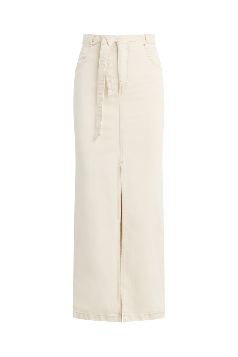 Tie Waist Maxi Skirt