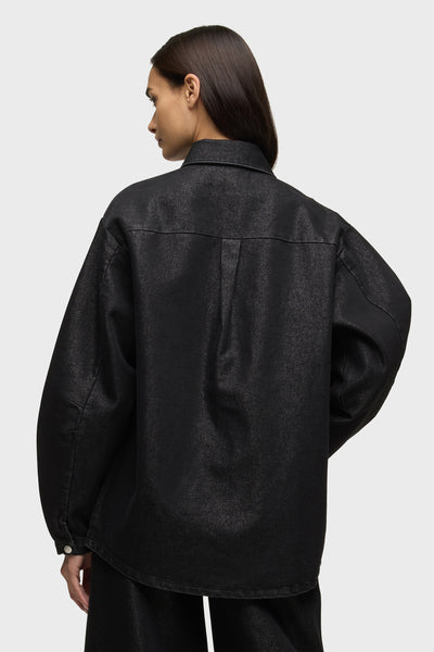 Barrel Sleeve Shacket | Premium Italian Fabric | Hudson Jeans