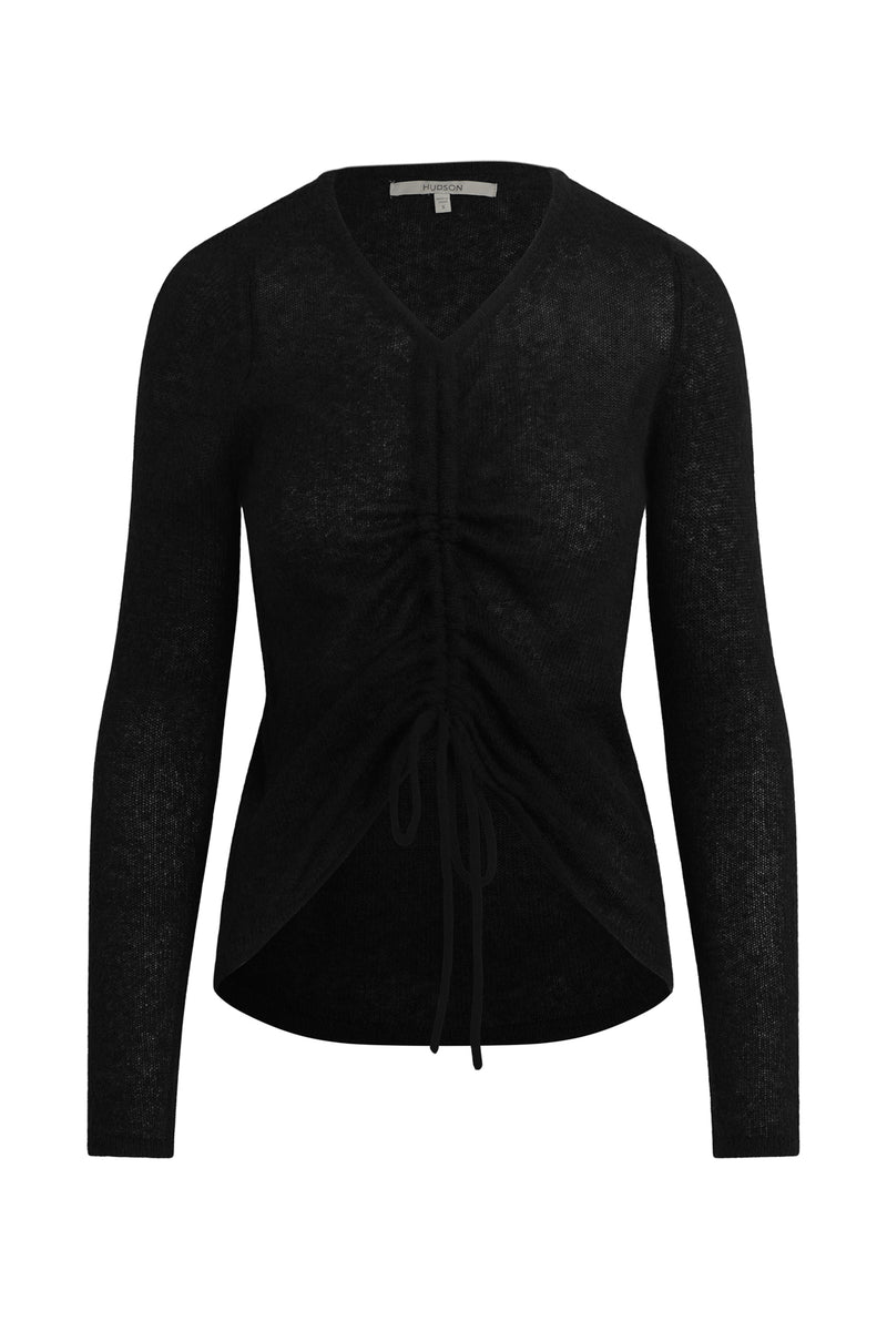 Ruched Long Sleeve Sweater