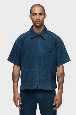 トップス GIBOUS SCORPION SHORT SLEEVE SHIRT BLUE z74pet4743_petrol_a_large.jpg?