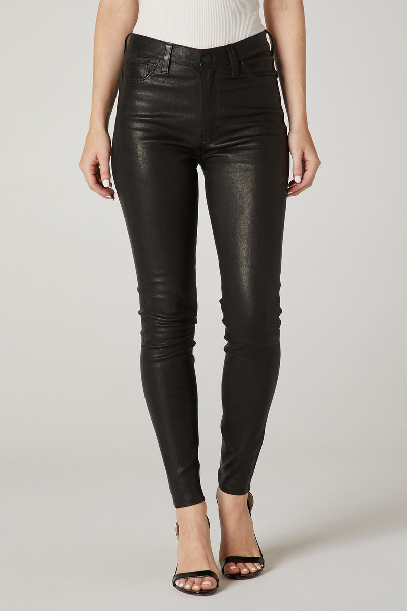 High Waisted Leather Pants