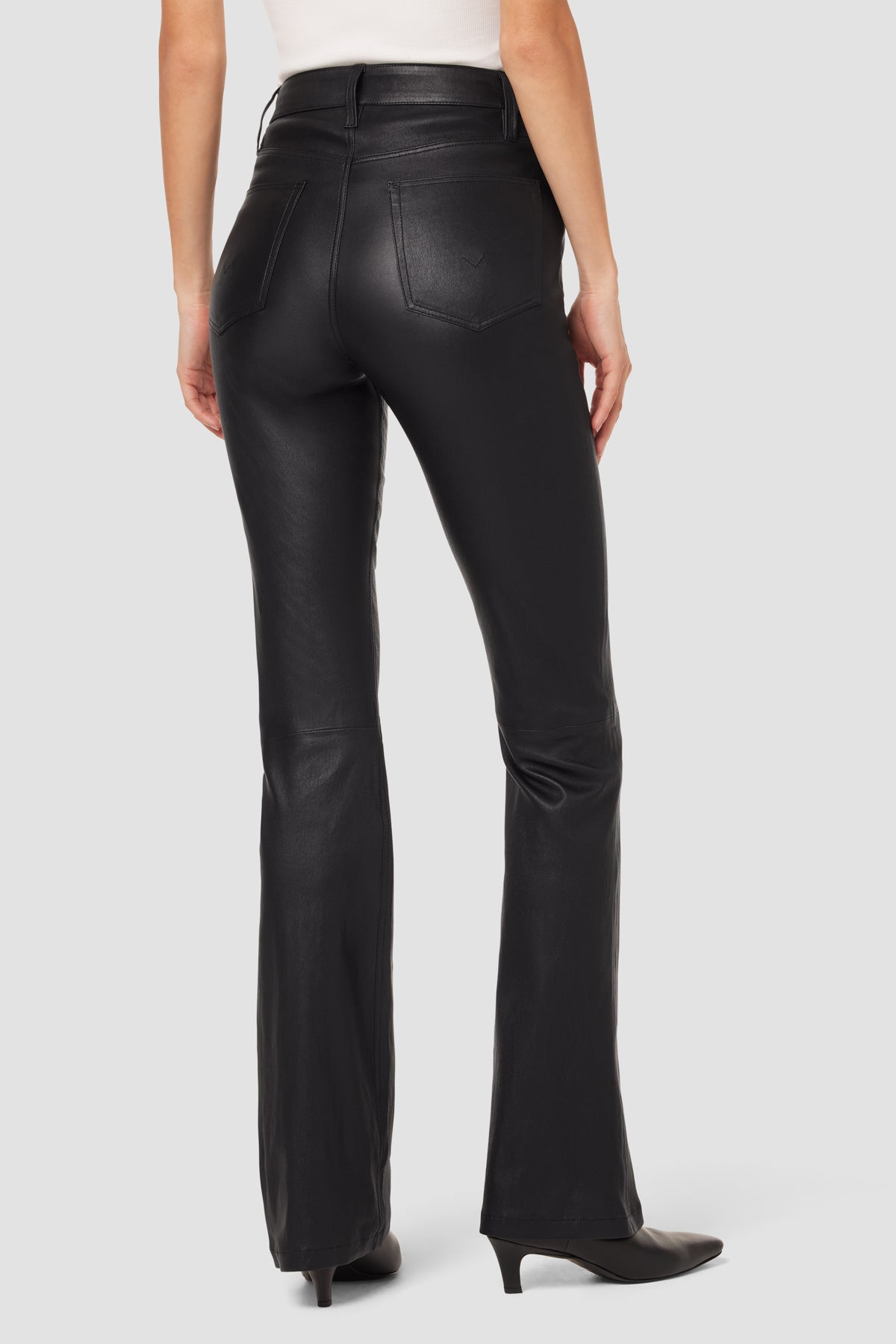 Faye Ultra High-Rise Bootcut Leather Pant