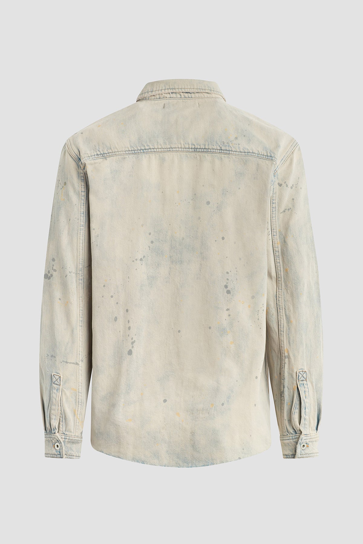 Dsquared2 Men's Bleached Denim 3/4-Sleeve Shirt | Neiman Marcus