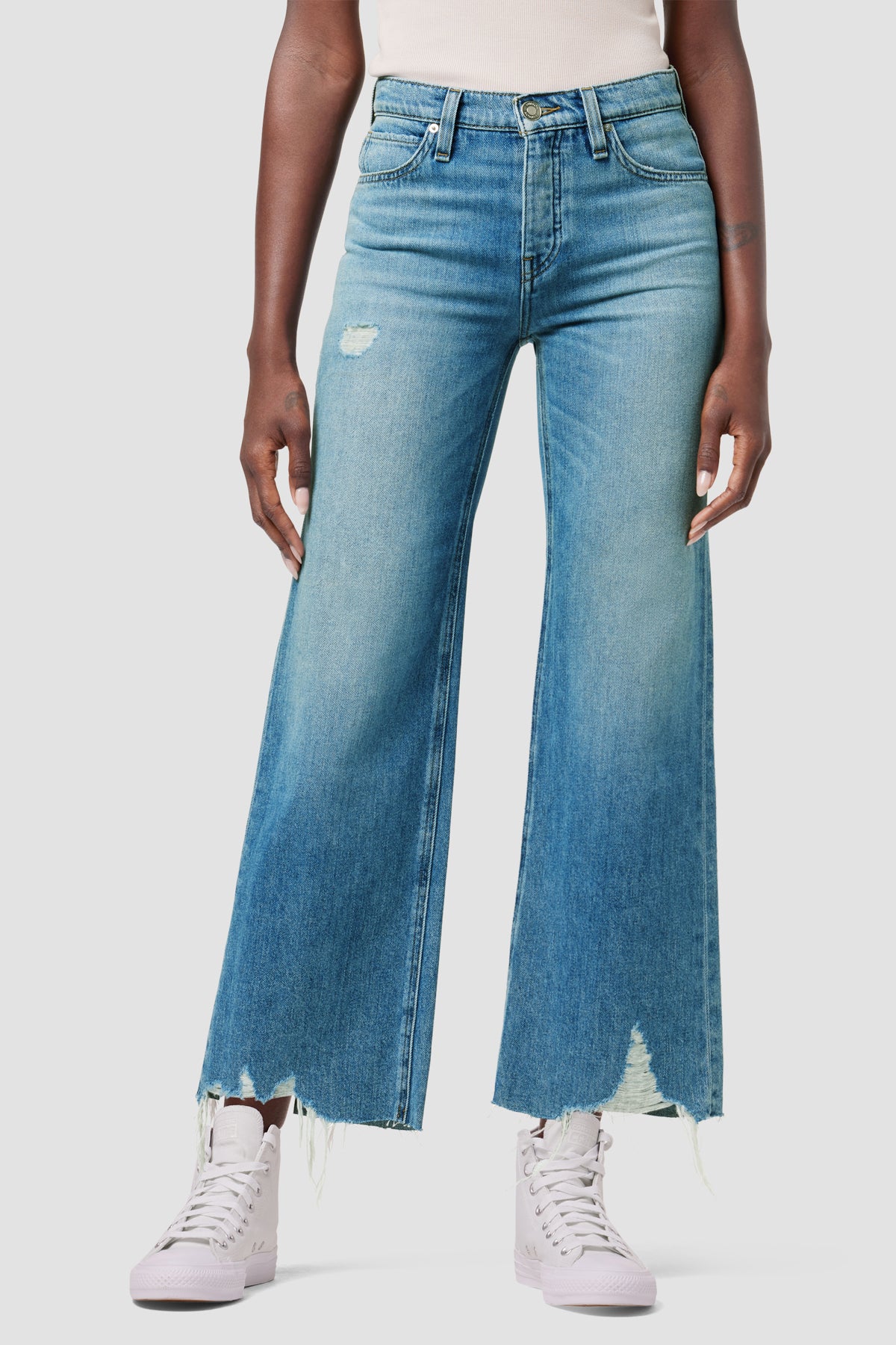 Rosie High-Rise Wide Leg Jean | Premium Italian Fabric
