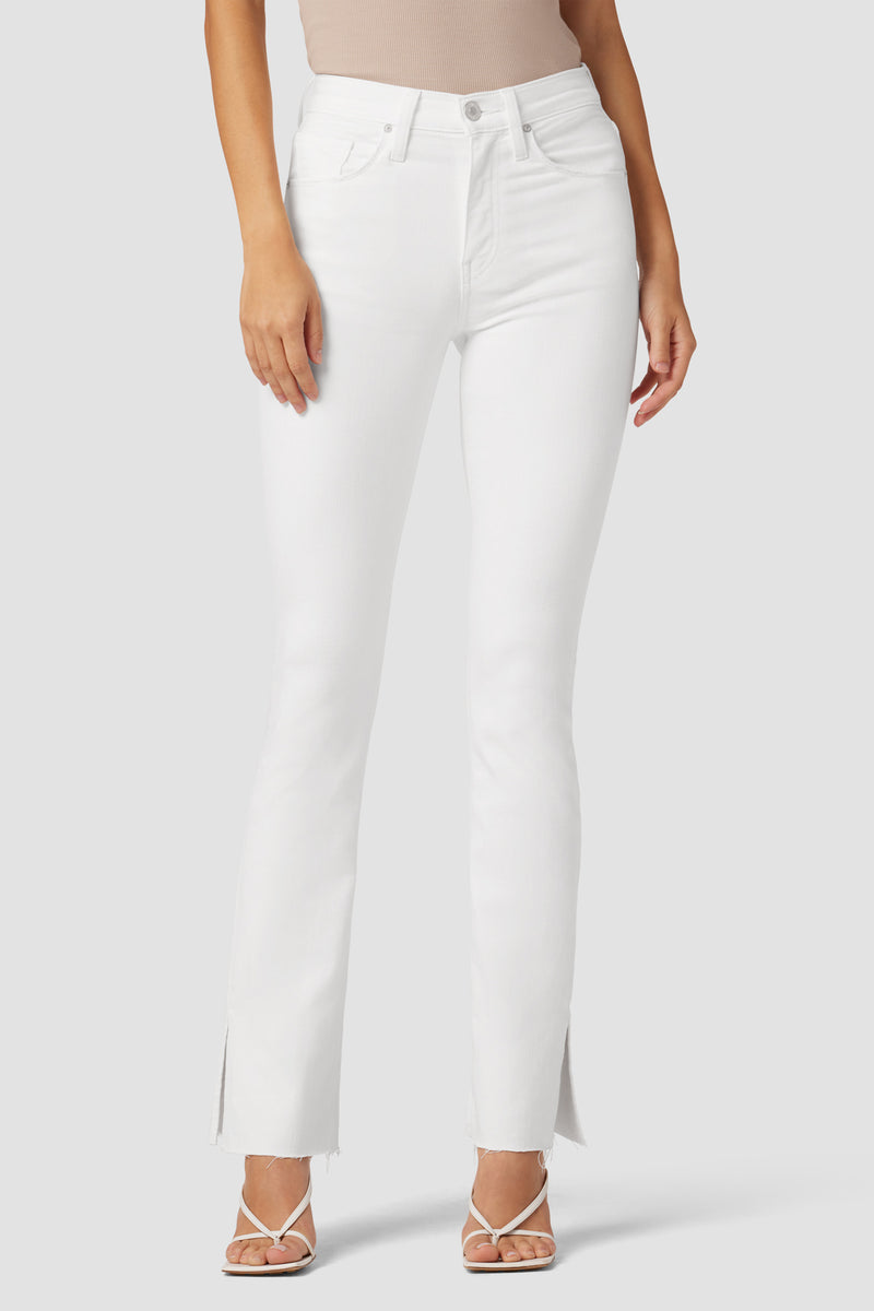 Barbara High-Rise Baby Bootcut Jean w/ Slit Hem