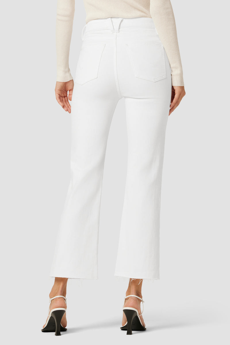 Faye Ultra High Rise Bootcut Crop Jean Premium Italian Fabric