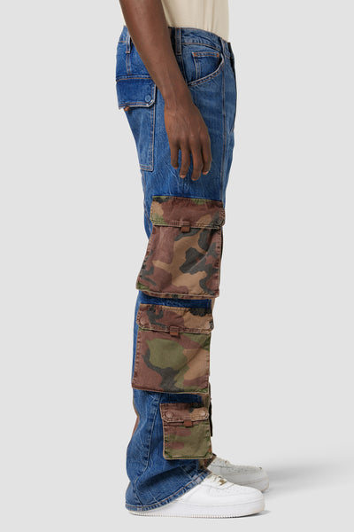 Hudson x Zoe Costello Trooper Cargo Kick Flare Jean