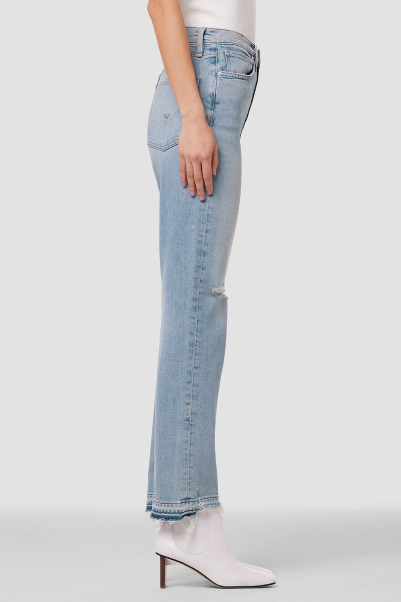 Black High Rise Jade Straight Fit Jeans