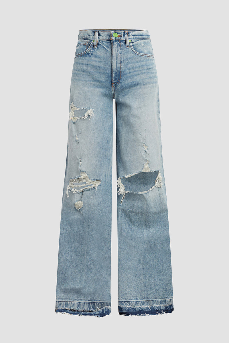 Hudson x Zoe Costello Zoe High-Rise Wide Leg Jean LONDON FOG / 27 ...