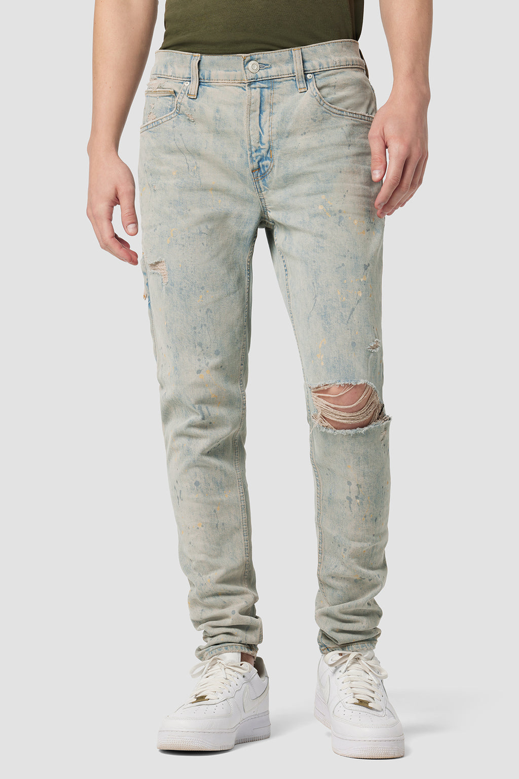 Zack Side Zip Skinny Jean