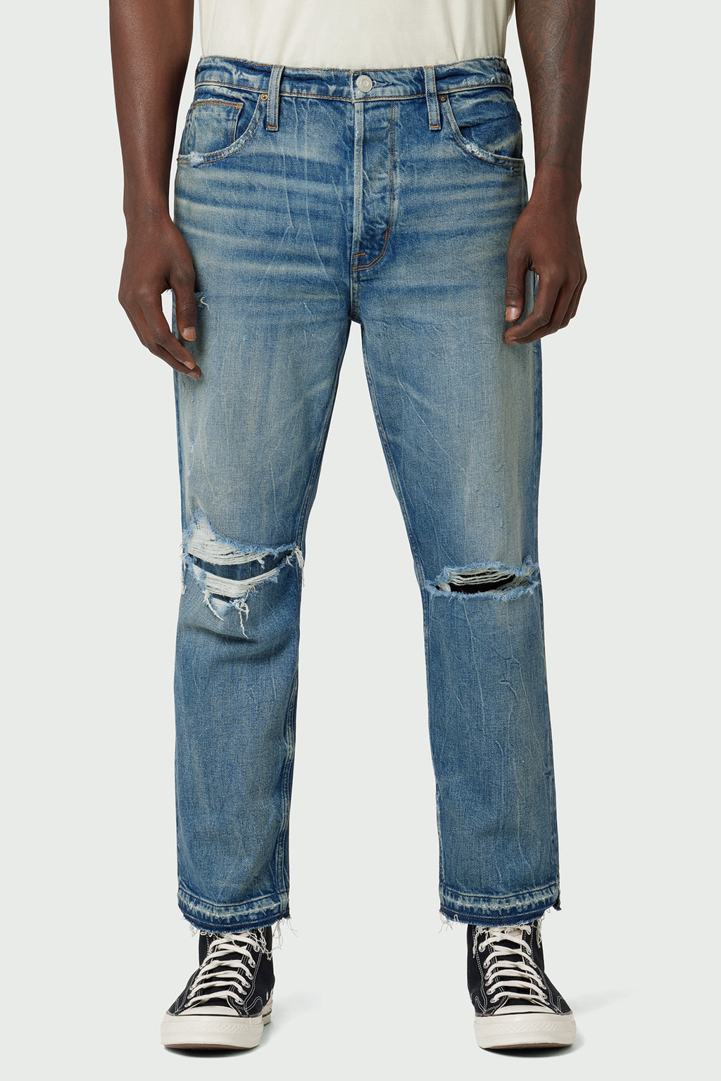 Hudson x Brandon Williams Jackson Straight Leg Crop Jean