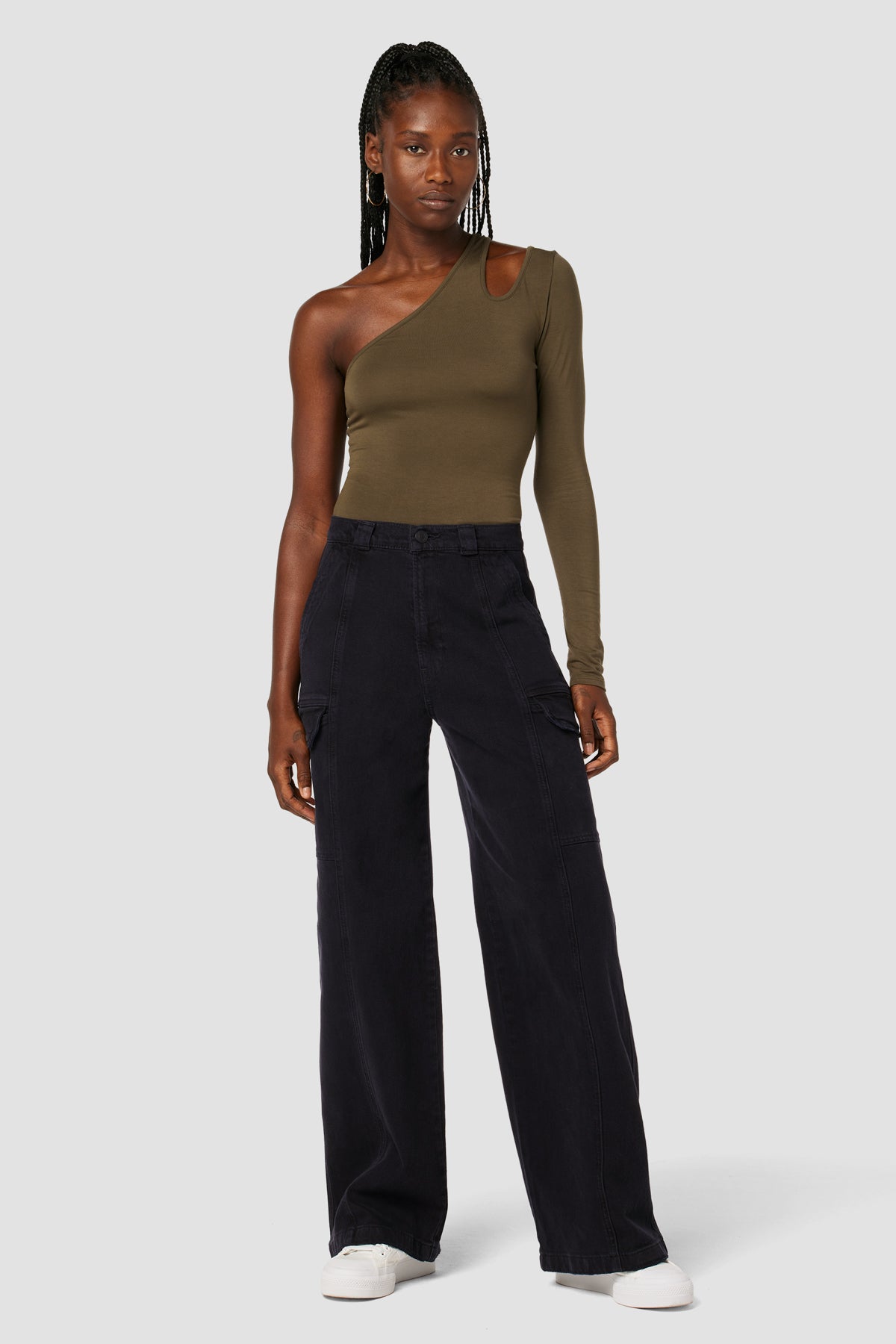 High-Rise Wide Leg Cargo | Premium Italian Fabric | Hudson Jeans