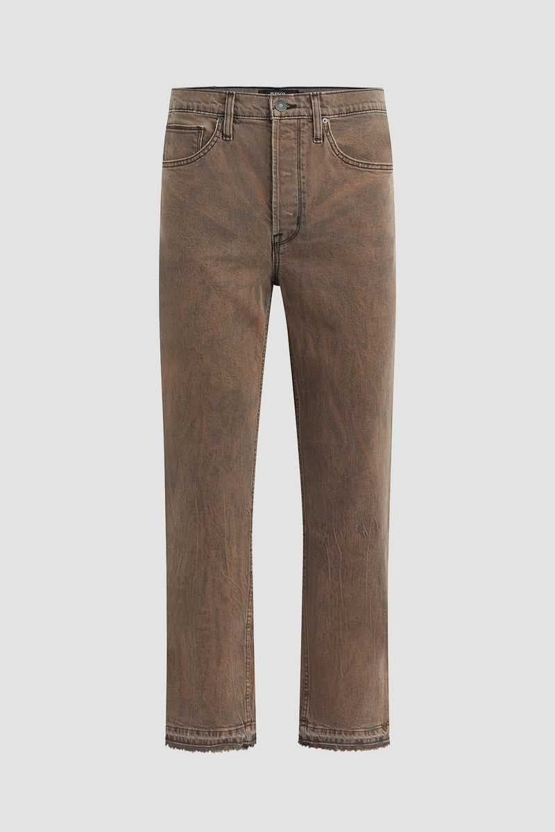 No Work No Check Straight Leg Crop Jean