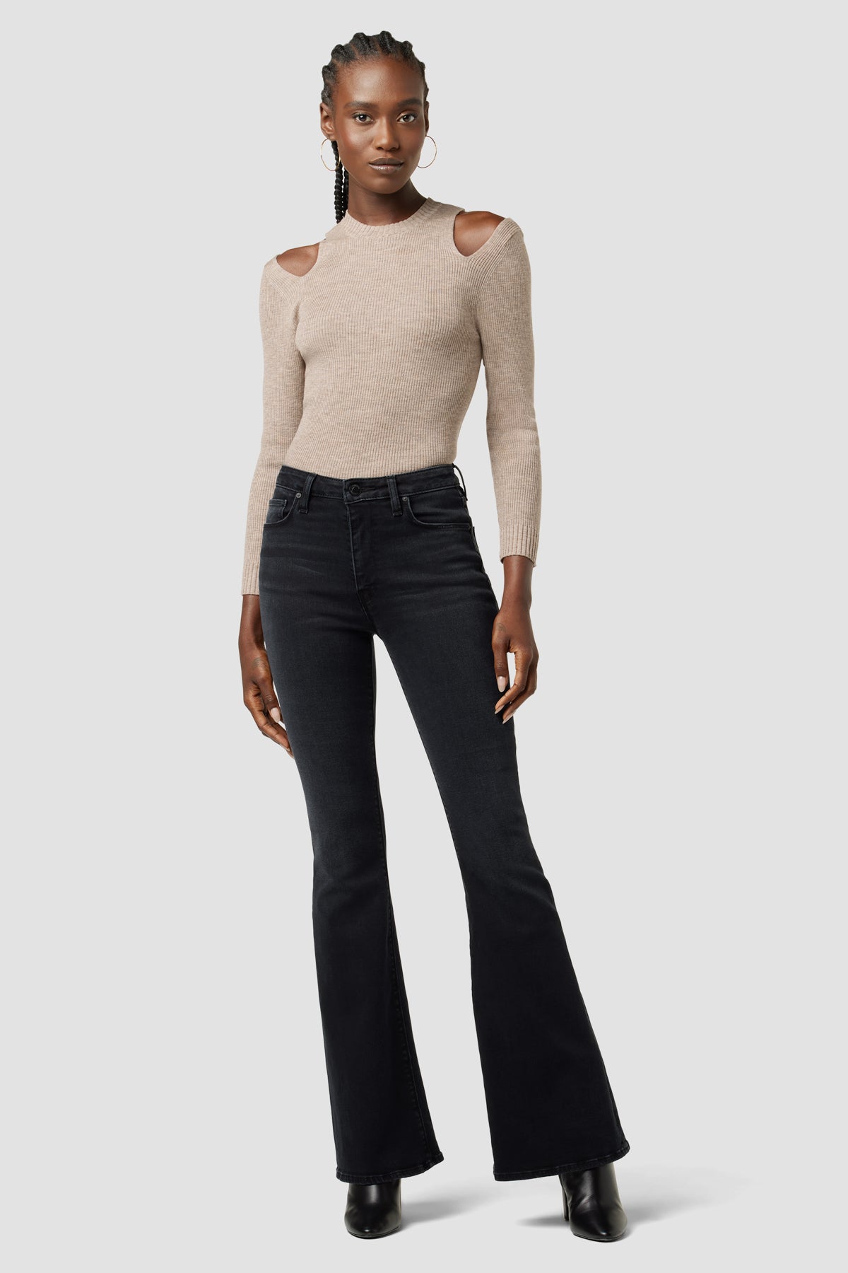 Holly High-Rise Flare Jean | Premium Italian Fabric | Hudson Jeans