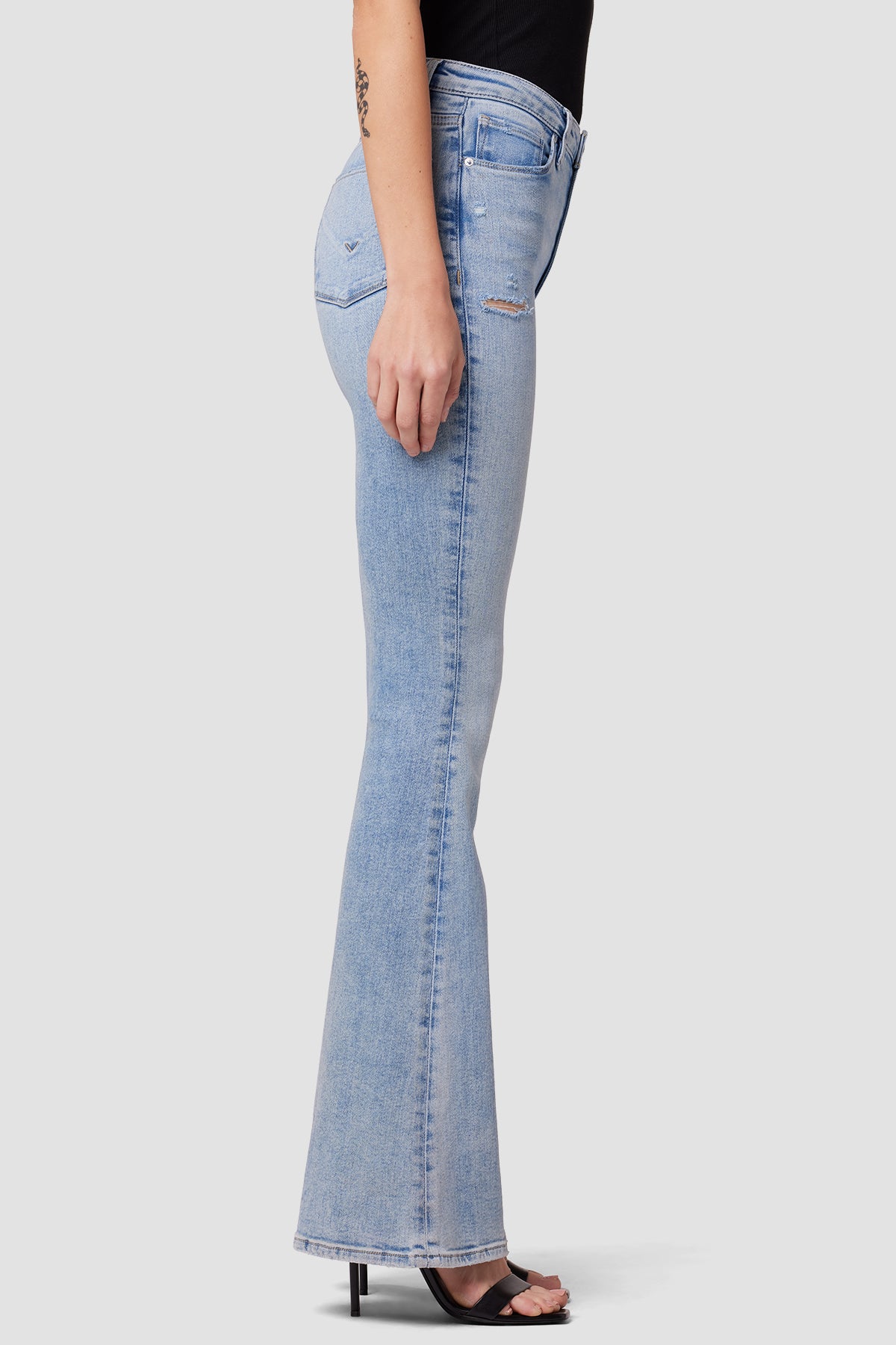 Blake Slim Flared Jeans With High Rise - Stunning Blue