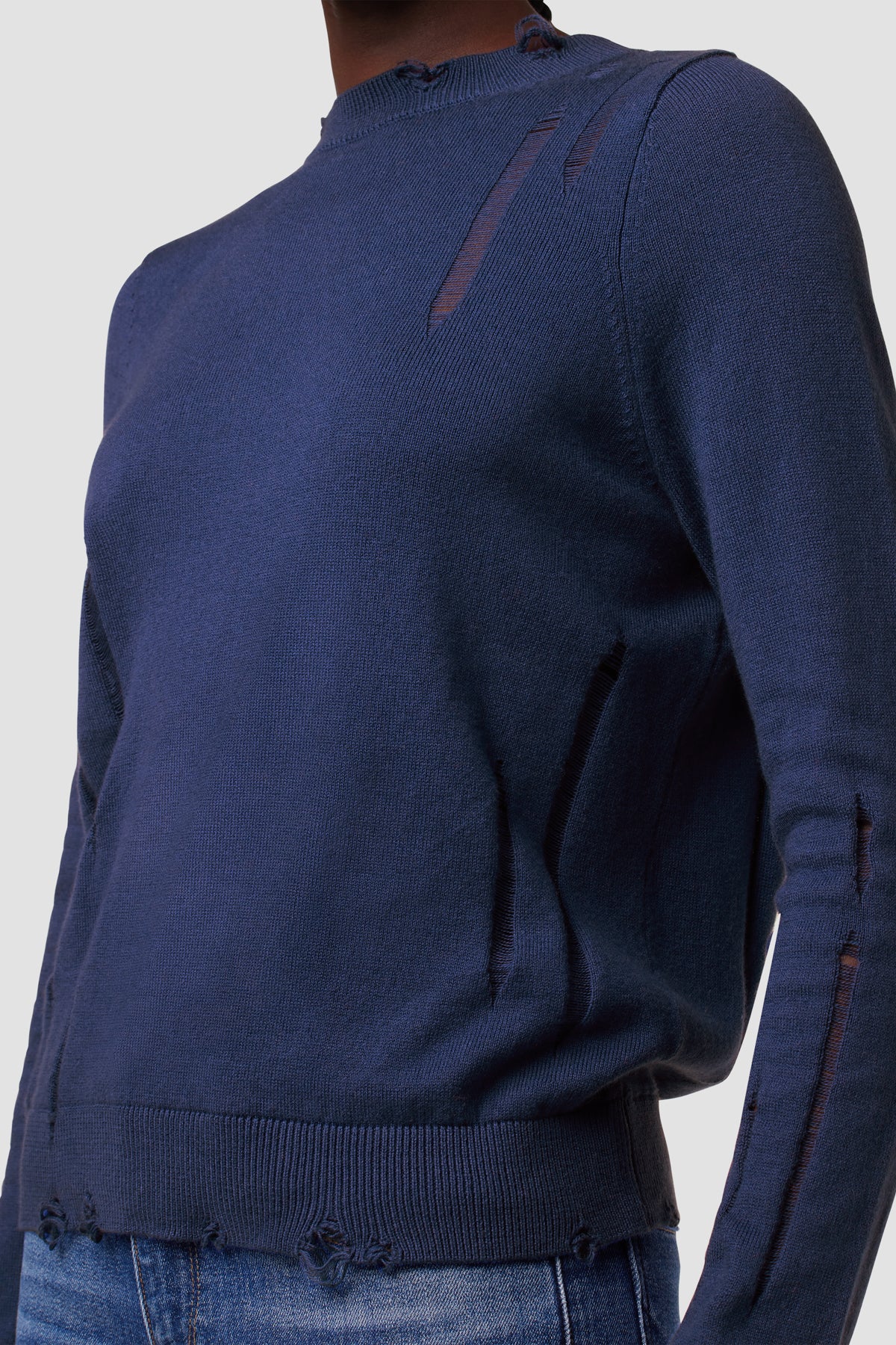 Long Sleeve Twist Back Sweater