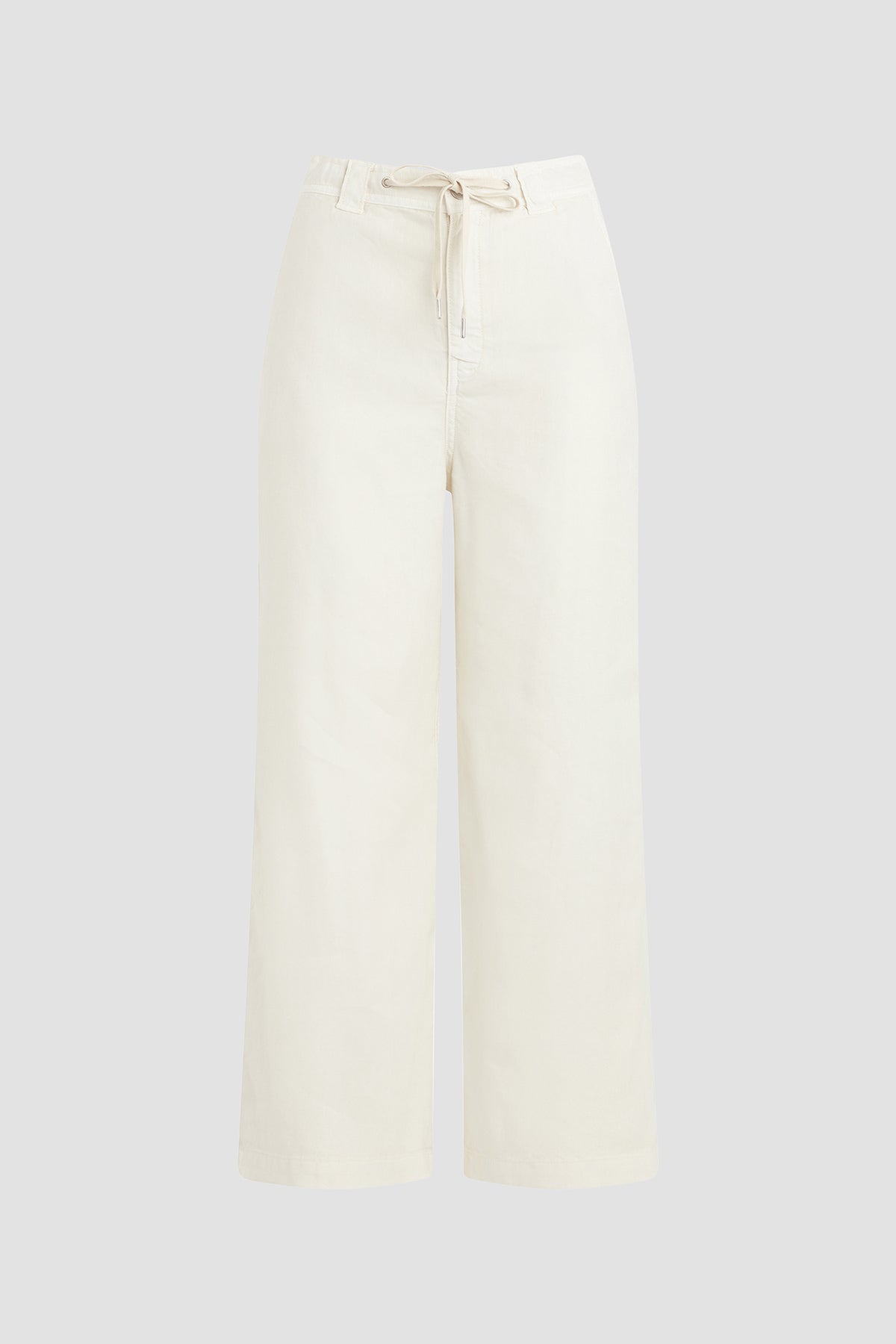 Drawstring Wide Leg Crop Trouser