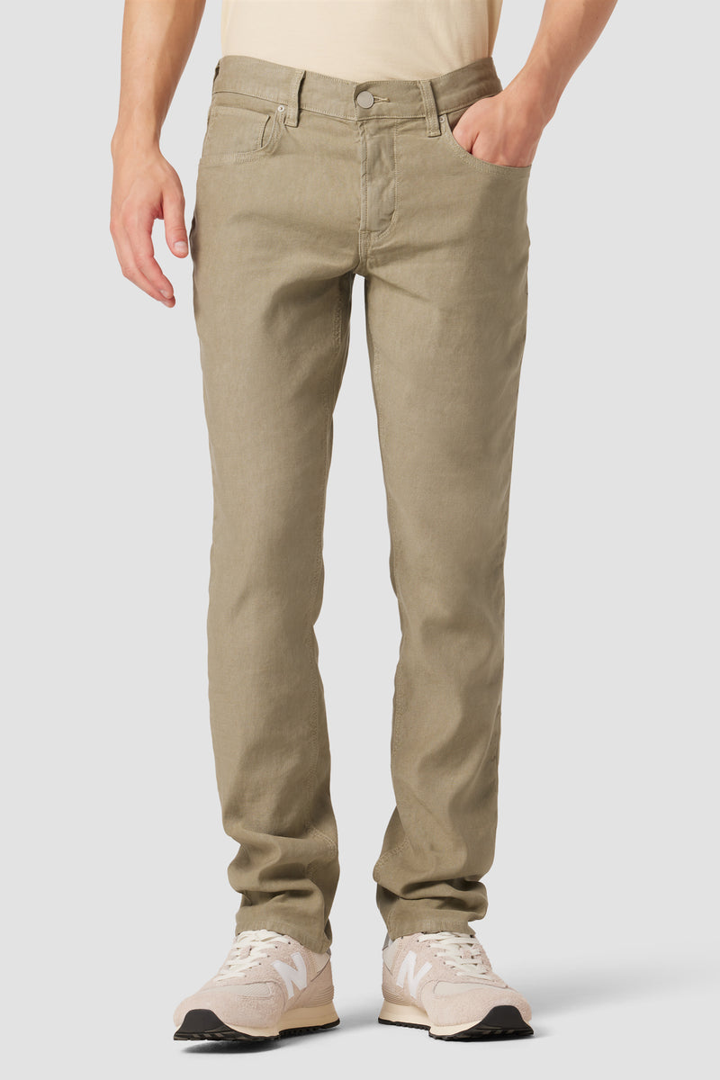 Blake Slim Straight Twill Pant | Premium Italian Fabric