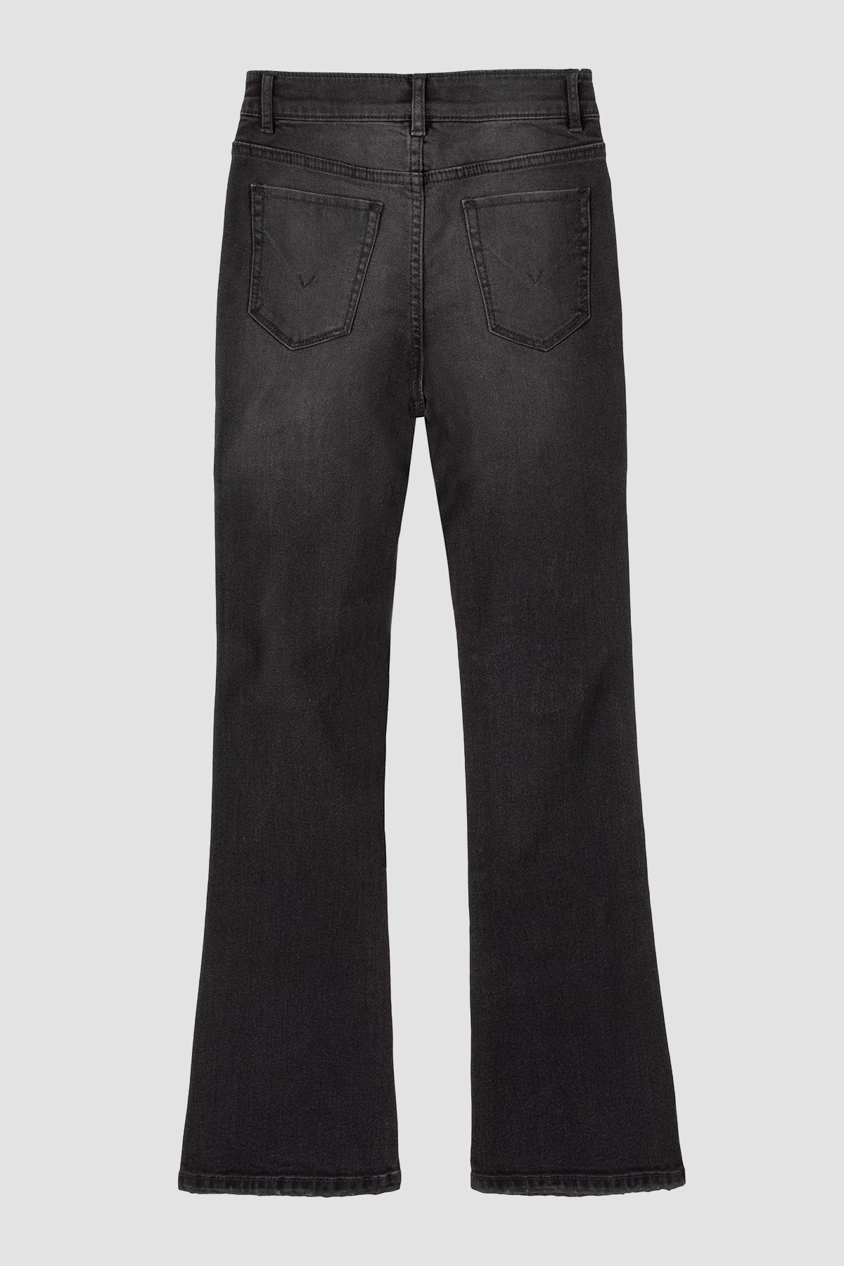 High-Rise Flare Jean, Premium Italian Fabric