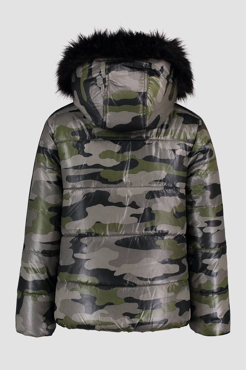 Camo Printed Puffer