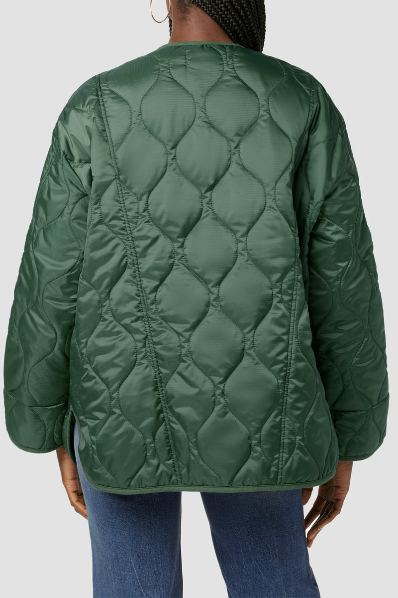 Oversized Quilted Jacket | Premium Italian Fabric | Hudson Jeans