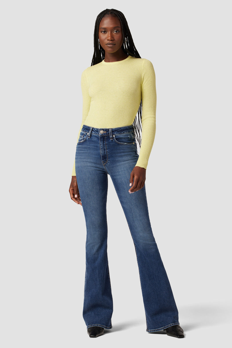 Back Keyhole Sweater Premium Italian Fabric Hudson Jeans