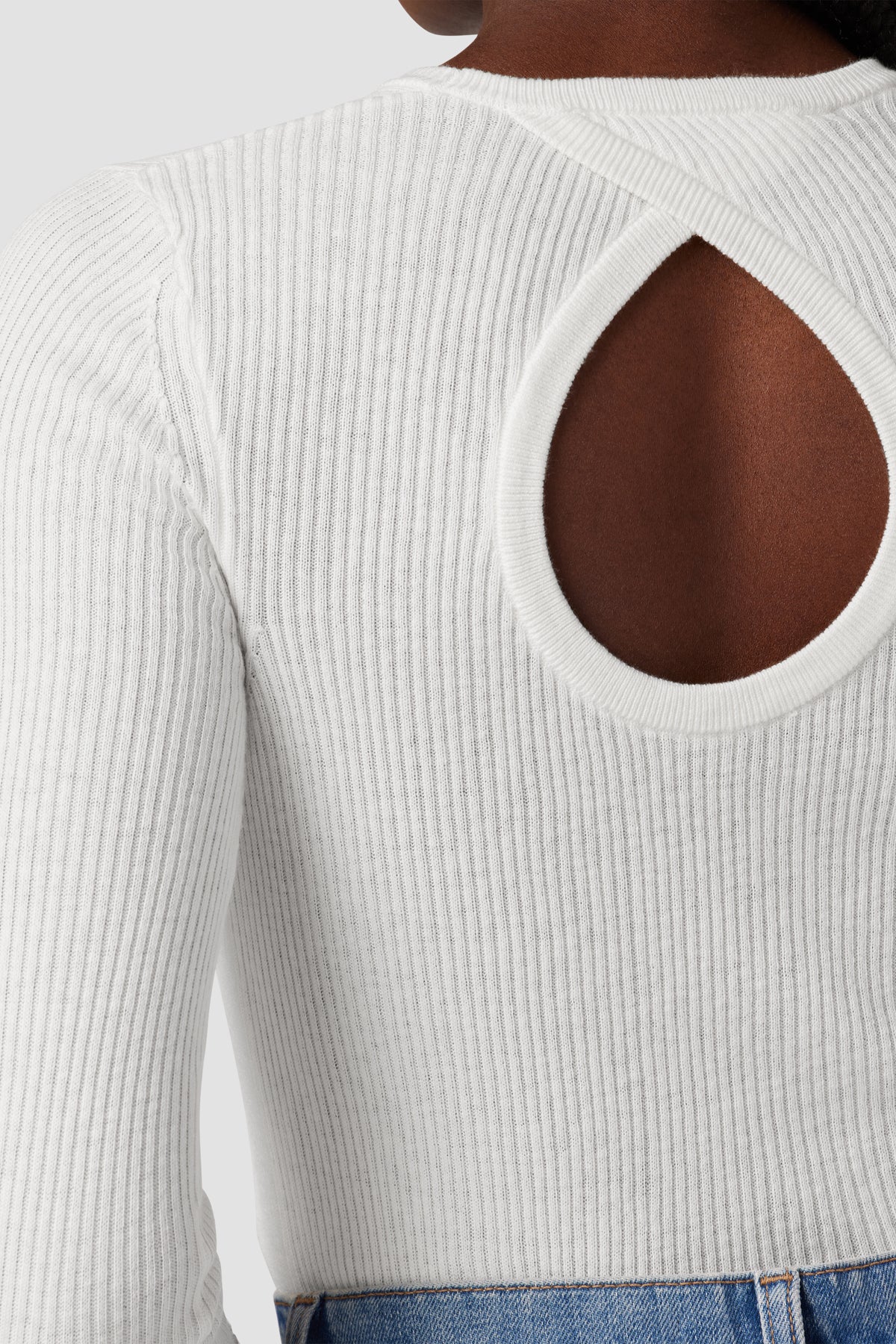 Back Keyhole Sweater Premium Italian Fabric Hudson Jeans