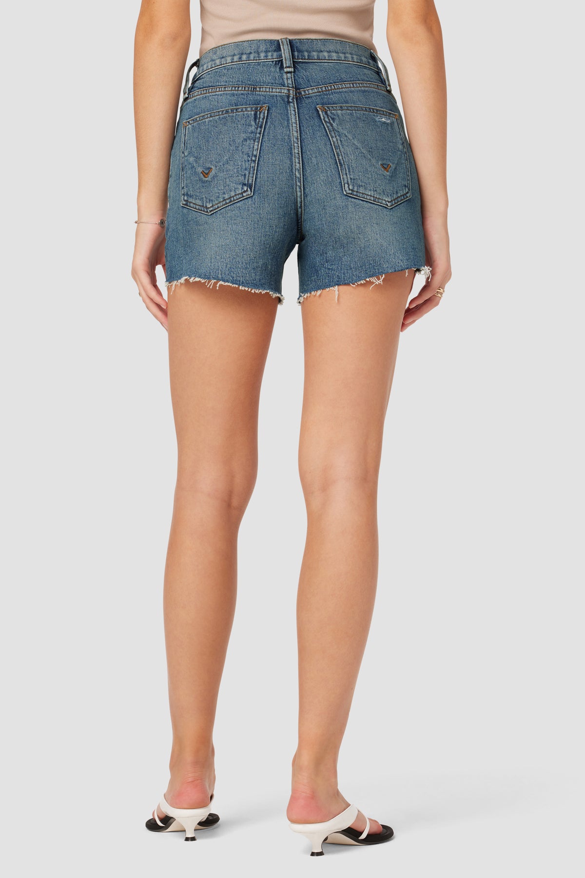 High waisted boyfriend cheap jean shorts