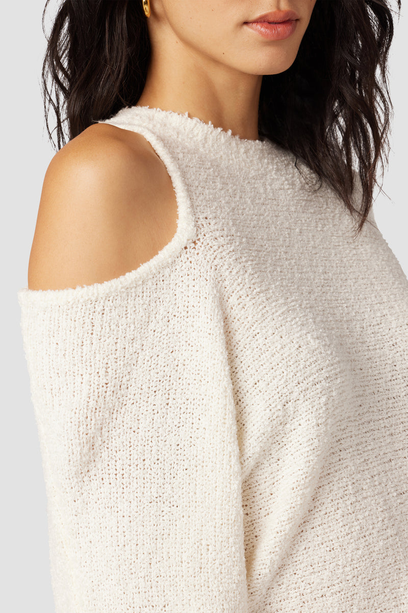 Crew Neck Cut Out Sweater