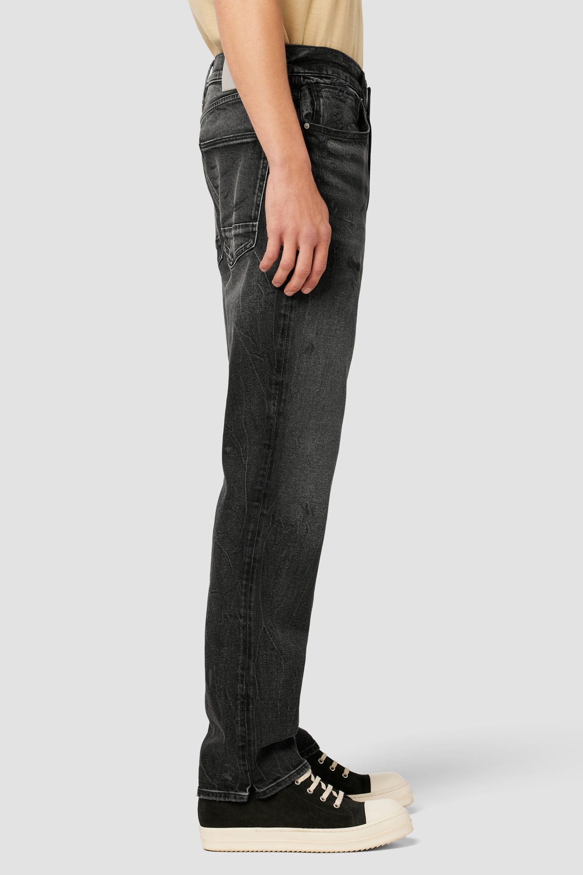 Hudson Men's Reese Distressed Carpenter Jeans - Distress Beige - Size 32