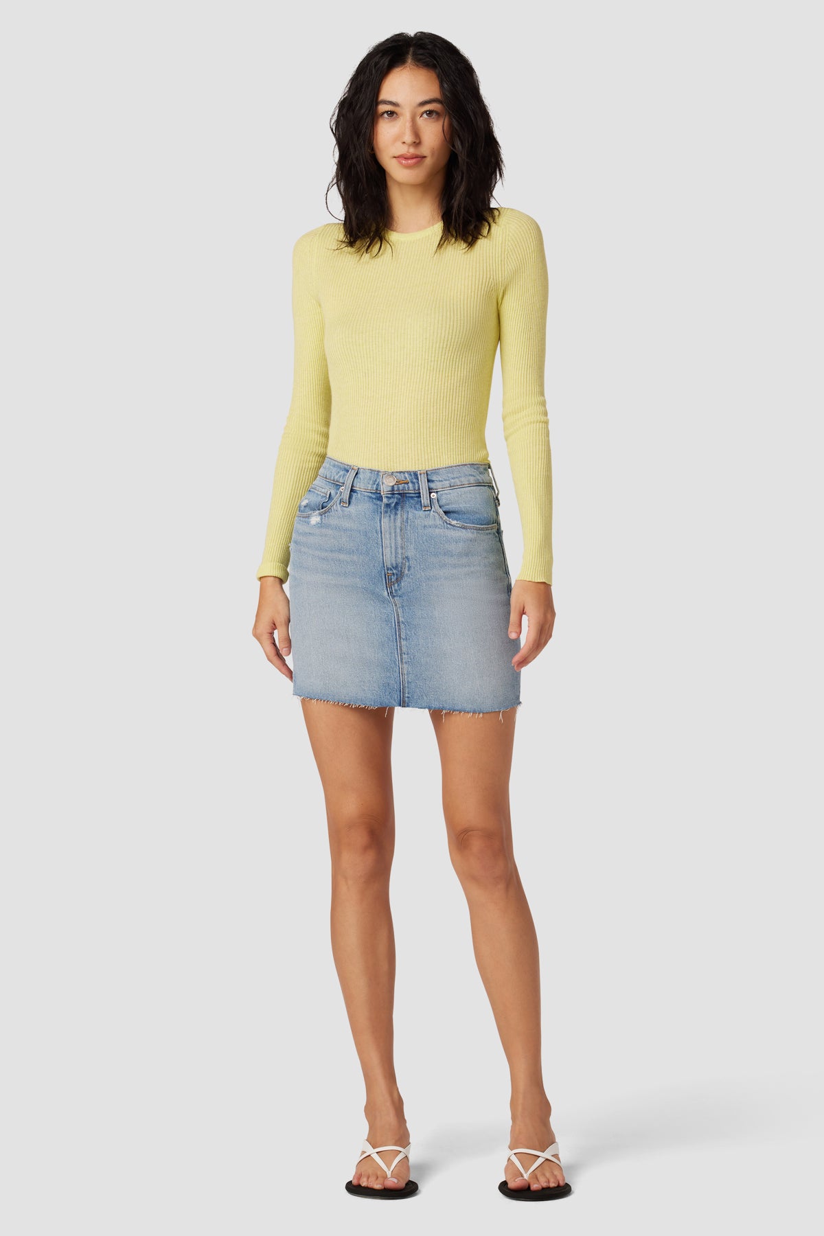 Hudson denim mini clearance skirt