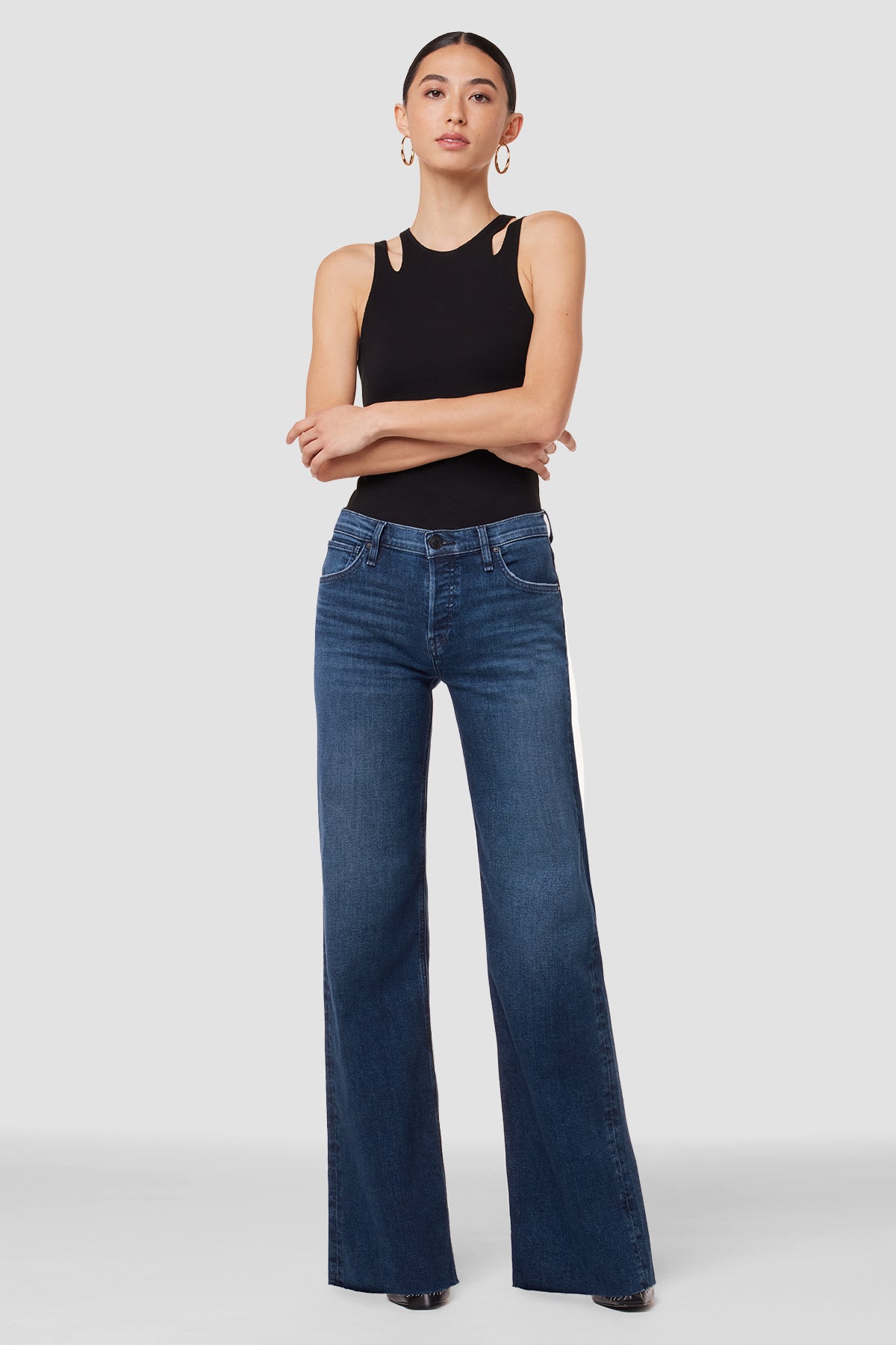 Rosie High-Rise Wide Leg Jean | Premium Italian Fabric