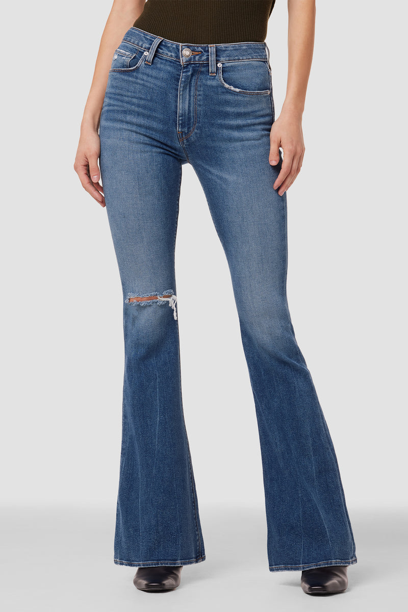 Holly High-Rise Flare Jean GRAVITY / 34 | Premium Italian Fabric