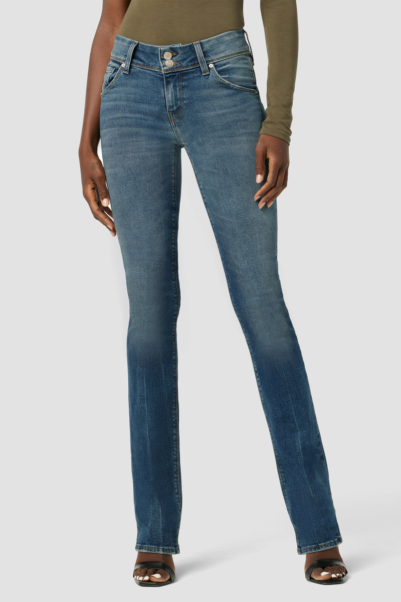 Beth Mid-Rise Baby Bootcut Jean | Premium Italian Fabric