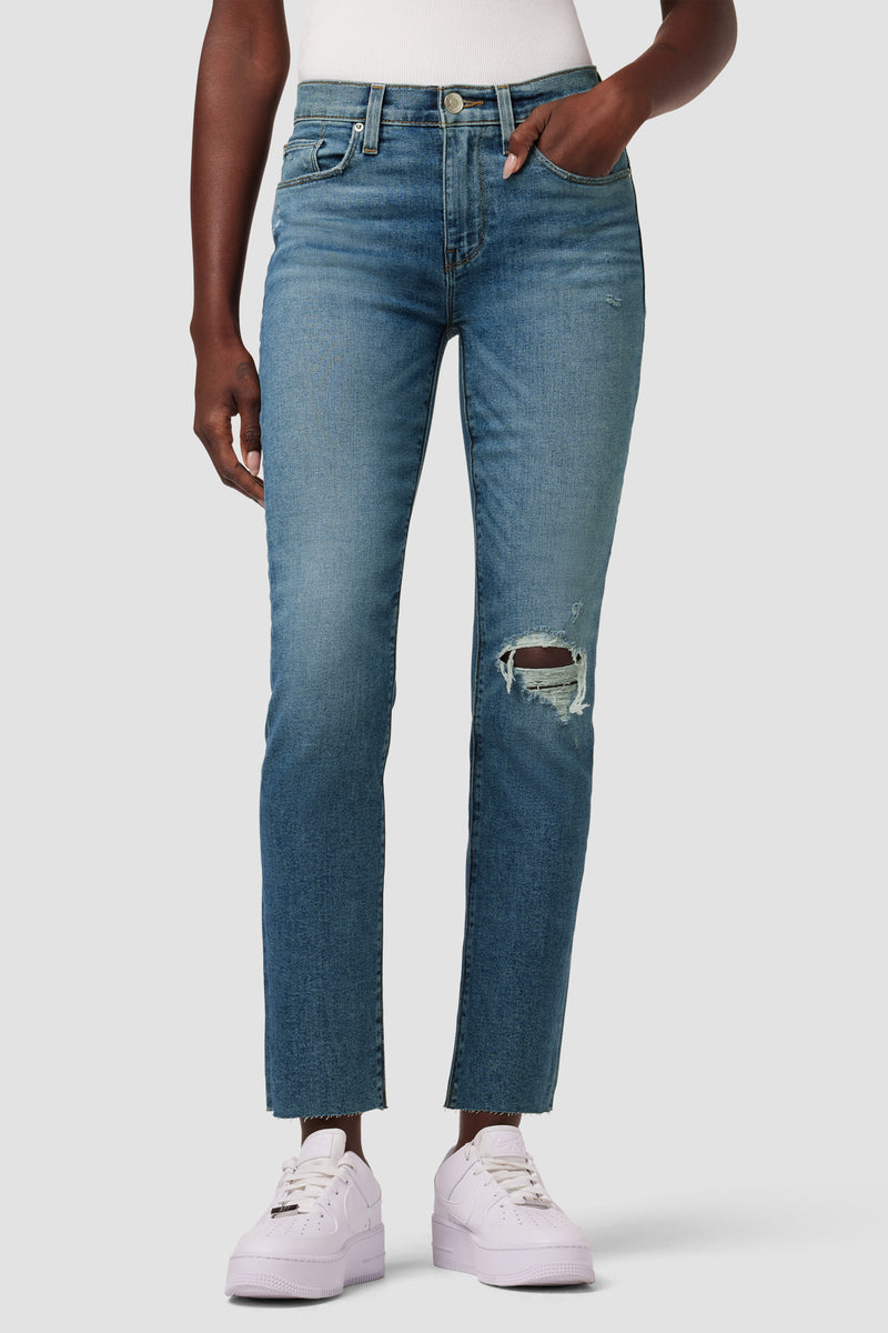 Nico Mid-Rise Straight Leg Ankle Jean