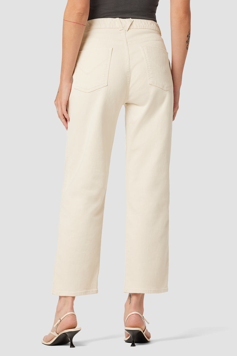 Remi High-Rise Elastic Waist Straight Ankle Jean