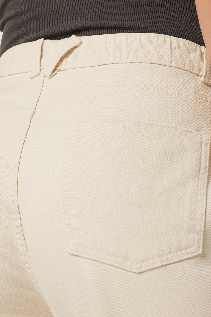 Remi High-Rise Elastic Waist Straight Ankle Jean