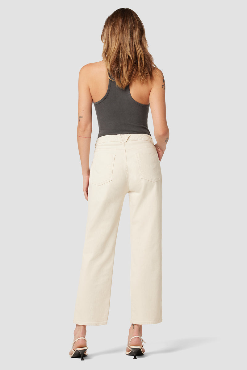 Remi High-Rise Elastic Waist Straight Ankle Jean