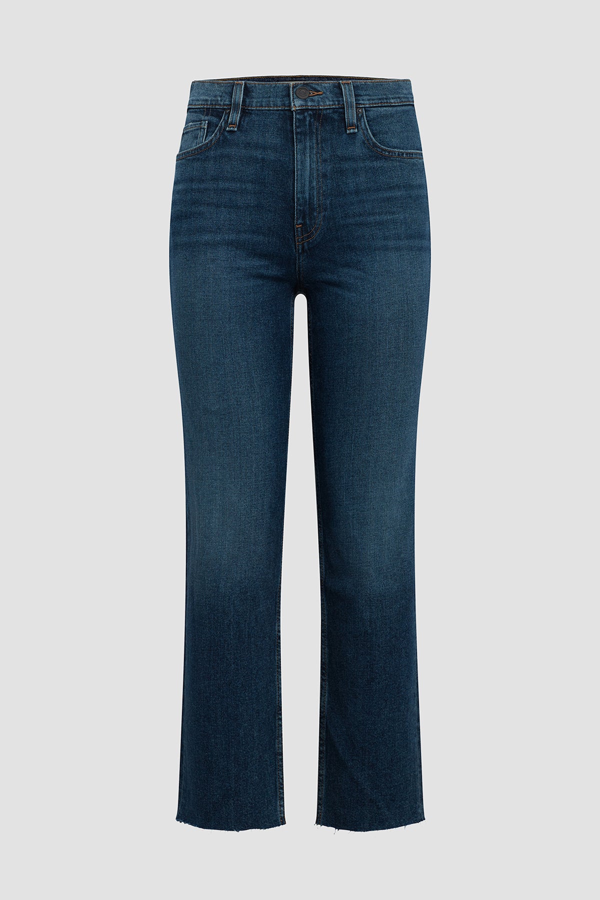 Remi High-Rise Straight Ankle Jean | Premium Italian Fabric