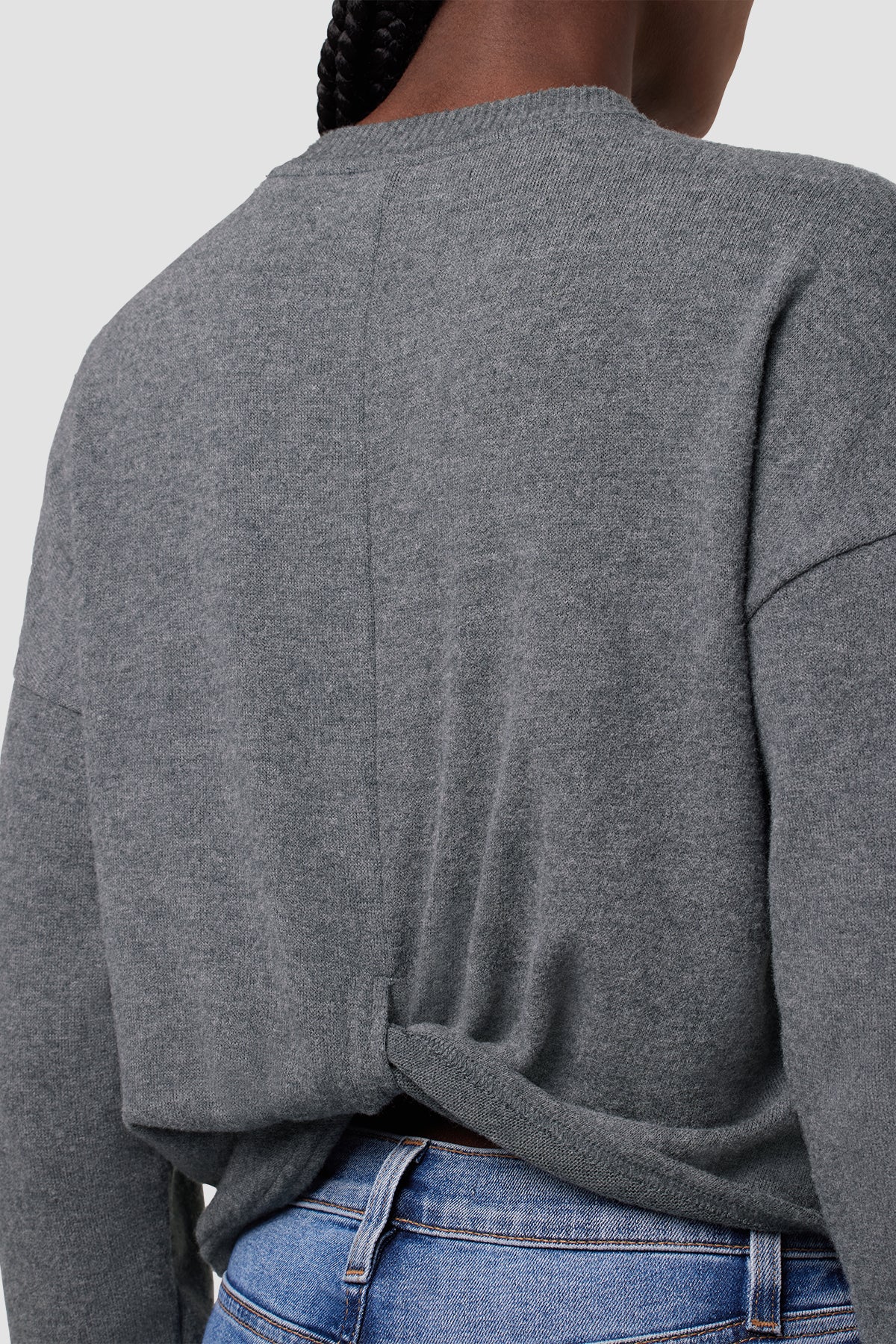 Twist Back Long-Sleeve Sweatshirt