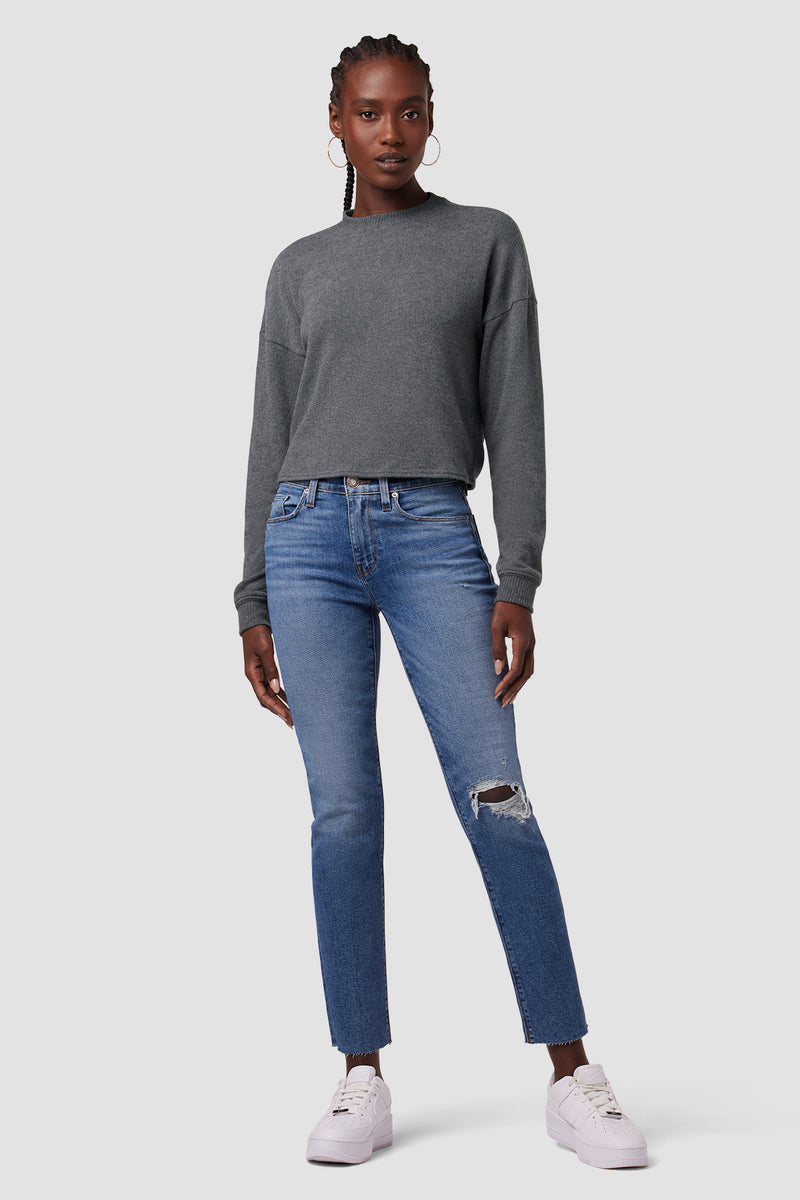 Twist Back Long-Sleeve Sweatshirt