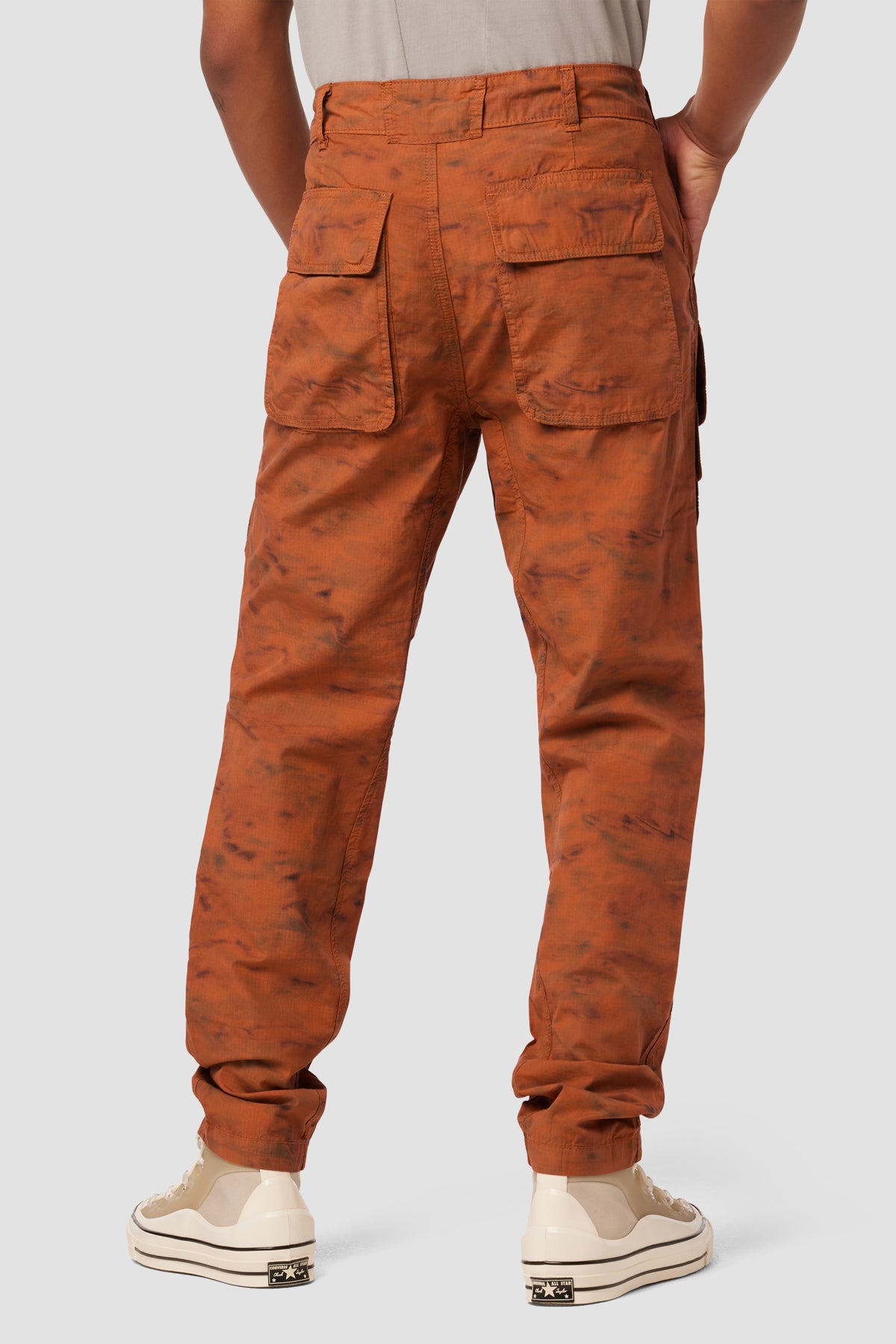 Men's Loose Fit Multiple Pocket Brown Denim Cargo Pant - Peplos Jeans –  Peplos Jeans