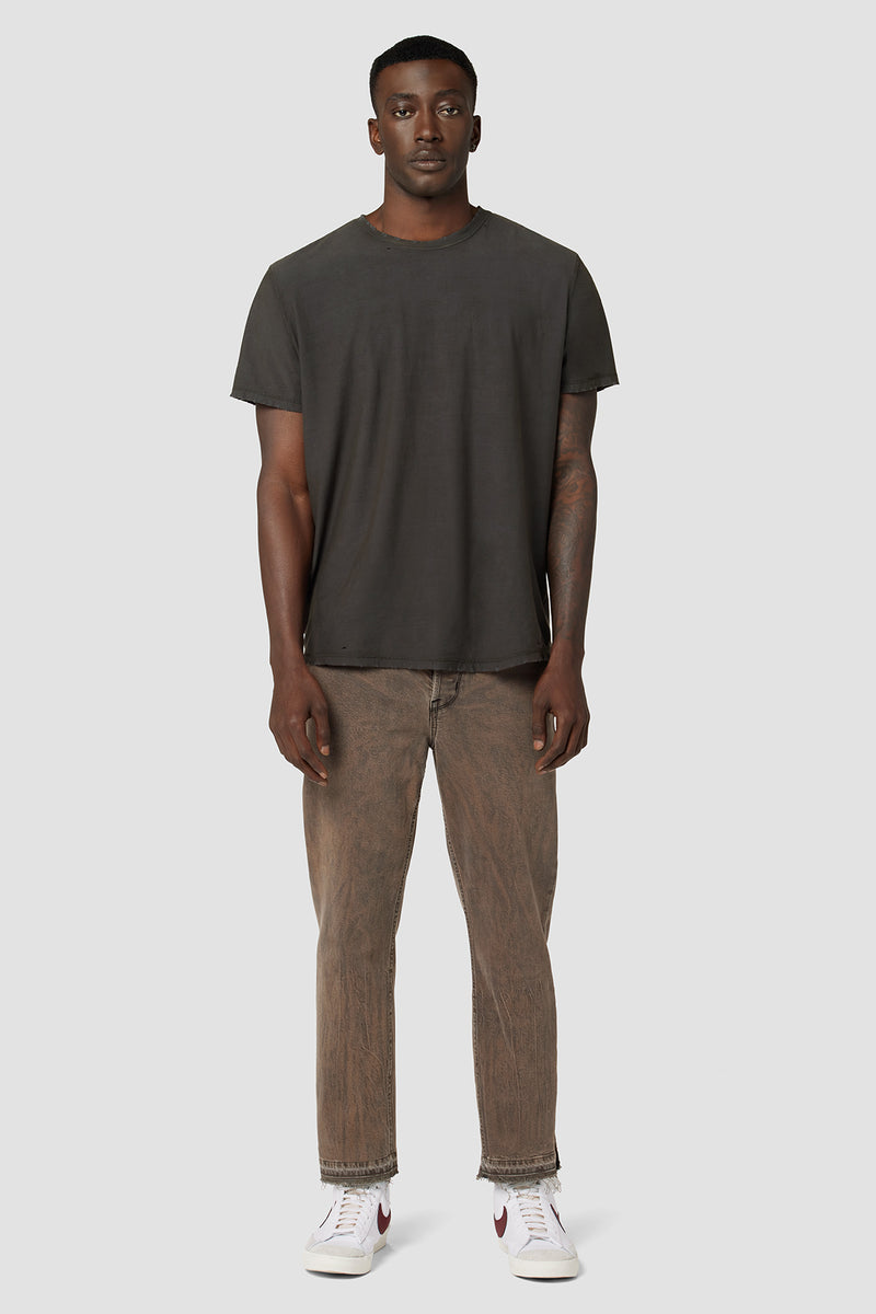 No Work No Check Straight Leg Crop Jean